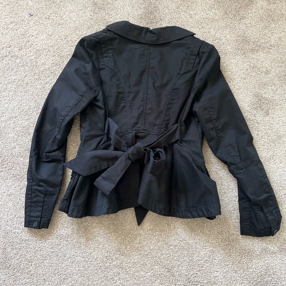 JNBY Black Bow tie Slim-Fit Blazer Brand New, Perfect for Work or Events, Size M - Picture 4 of 6